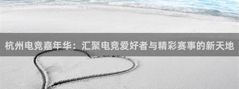 南宫电竞登陆：杭州电竞嘉年华：汇聚电竞爱好者与精彩赛事的新天地