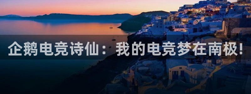 南宫电竞贴吧：企鹅电竞诗仙：我的电竞梦在南极!